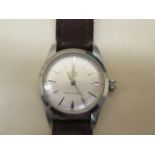 A Tudor Rolex wristwatch circa 1956, model 7029, the signed circular silvered dial, 25mm diameter