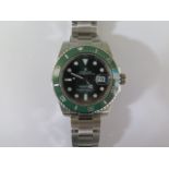 A gents Rolex Submariner Hulk model 116610LV serial number G34N 5434 full set with box and