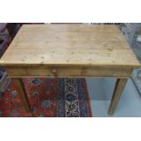 A kitchen table with drawer - Height 75cm x Width 82cm x Length 112cm - Drawer Width 45cm x Depth