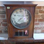 A Thomas Hopkins Patent Billiard clock indicator Morriston Patent 6781 in a stained beechwood case -