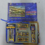 A Lone Star OOO gauge Electric Railway train set with boxed loco and rolling stock, outer box worn