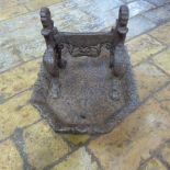 A cast iron boot scraper - 35cm x 25cm