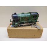 Hornby O gauge tinplate clockwork locomotive - running with key