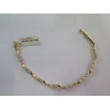 A 14ct yellow gold opal bracelet - approx weight 6 grams - RRP £795 - approx weight 6 grams - in