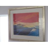 A Fraser coloured print 110/175 in a gilt frame - 87cm x 102cm