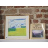 Betty Bowan pastel rural scene - frame size 39cm x 39cm with an edition of a more private view by