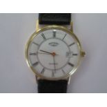 A 9ct yellow gold Rotary quartz gents wristwatch - 32mm case - running - total weight approx 26