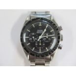 A 1960's Omega Speedmaster Professional manual wind Chronometer stainless steel gents wristwatch