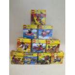 Ten boxed and sealed Lego Shell Promotional sets numbered 1 to 10