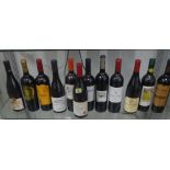 Twelve bottles of red wine including Maison Roche de Bellene Pinot Noir 2015, St Estephne 2011,