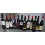 12 bottles of red wine Chateau du Touginas, Chateau les Marcottes Bordeaux 2010 and others