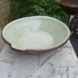 A terracotta glazed bowl - Height 14cm x 54cm