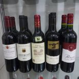 10 bottles of red wine Chateau Terfe Daugay 2010 x2 Saint Julien 2010 x 2, Chateau Florie Aude