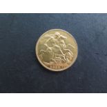 A George V gold full sovereign dated 1919