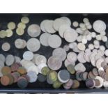 A collection of World coinage including approx 7 troy oz silver coinage including an 1821 crown