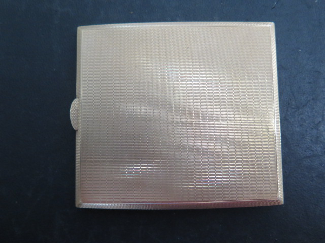 A 9ct yellow gold cigarette / card case, approx 121.8 grams, Birmingham 1937, with presentation - Image 5 of 10