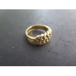 An 18ct gold signet ring, size Q, approx 10.5 grams