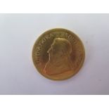 A 1979 1oz fine gold Krugerrand coin approx 33.9 grams