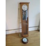 A 20th century oak cased synchronome electric master clock John Draper and Son St Neots