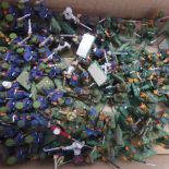 A collection of approx 400 painted 19th century China and other Wargaming figures/Canons - please