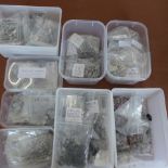 A large collection of metal and plastic Wargaming/Fantasy weapons/figures, some painted - please see