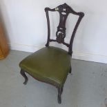 A late 19th century nursing chair