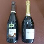 A bottle of Pierre Callot 75cl champagne and a bottle of Blanquette de Limoux 75cl champagne