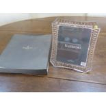 A Waterford Crystal glass Lismore photo frame, 20.3cm x 25.4cm, boxed, unused