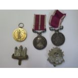 WWI medal to 3819 Pte C A Nightingale CAMB R (Cambridge Regiment) with Meritour Service and Long