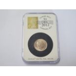 Elizabeth II 2012 gold full sovereign - sealed package