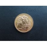 Elizabeth II a gold full sovereign dated 1957