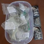 A large collection of metal Wargaming unpainted figures - please see images for vendors list