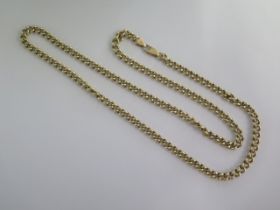 A 9ct yellow gold 78cm long chain - approx weight 55.8 grams - in good condition