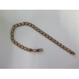 A 9ct yellow gold 20cm bracelet - approx weight 10 grams - clasp good