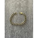 A 375 9ct yellow gold link bracelet - Length 20cm - approx weight 39 grams - good condition