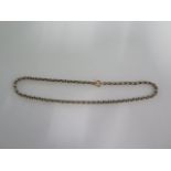 A 9ct 32cm yellow gold chain - approx weight 6.9 grams