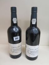 Two bottles of Taylors Quinta de Vargellas 1984 Vintage Port - bottles in 1986 - both seals good