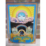 A Sandie Shaw Shoes screen print on tin shop advertisement - the sign was designed by pop artist