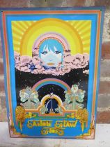 A Sandie Shaw Shoes screen print on tin shop advertisement - the sign was designed by pop artist