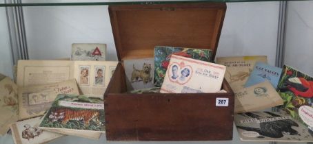 A collection of trade and cigarette cards - in albums and loose