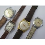 A Bernex 17 Jewel automatic date wristwatch (working) an Oris watch, a Tusal watch and a Benson