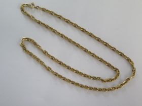 An 18ct yellow gold necklace chain - Length 61cm - approx weight 40 grams - in good condition