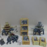 Lord of the Rings - Great beast x 4 collector figures, boxed - Armoured Trolls x 2 collector