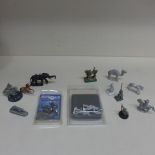 A collection of approx 200 unpainted/part painted metal Lord of the Rings/Fantasy Wargaming figures