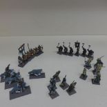 A collection of 259 Lord of the Rings/Fantasy/Wargaming metal/plastic figures - 63 Wood Elves, 20