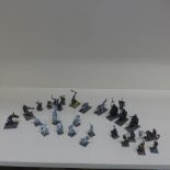 A collection of 189 Lord of the Rings/Fantasy/Wargaming metal/plastic figures - 58 Army of the Dead,