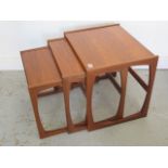 A set of 1960's G Plan teak nest of tables - in polished condition