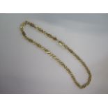 A 375 9ct yellow gold 40cm necklace - approx weight 21.8 grams - in good condition