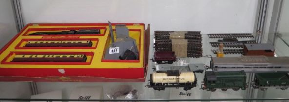 A boxed Triang RS.1 OO gauge train set and rolling stock etc