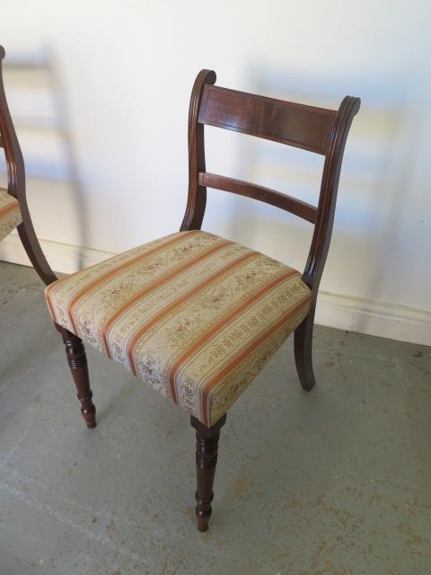 A Georgian style mahogany twin pedestal dining table with one leaf - Height 74cm x 204cm x 114cm - Image 4 of 5